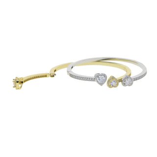 Heart Clasp Bangle