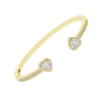 Heart Clasp Bangle